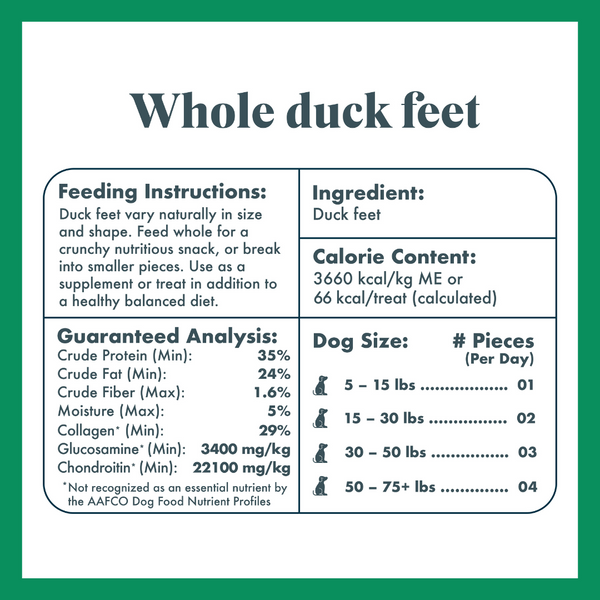 whole duck feet