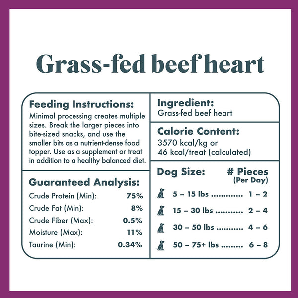 grass-fed beef heart - 4oz - King Lou Pets