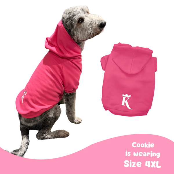 king lou dog hoodie