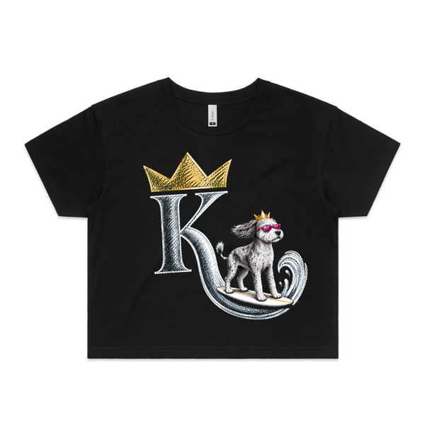 King Lou Beach Club Crop Tee