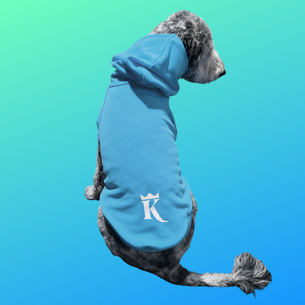 king lou dog hoodie
