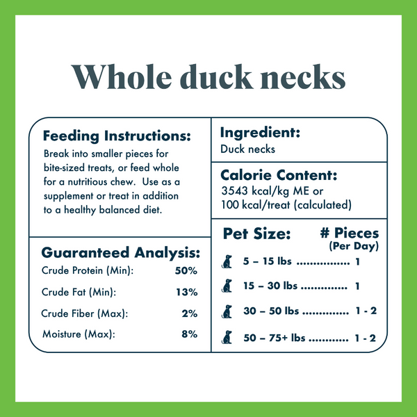 whole duck necks