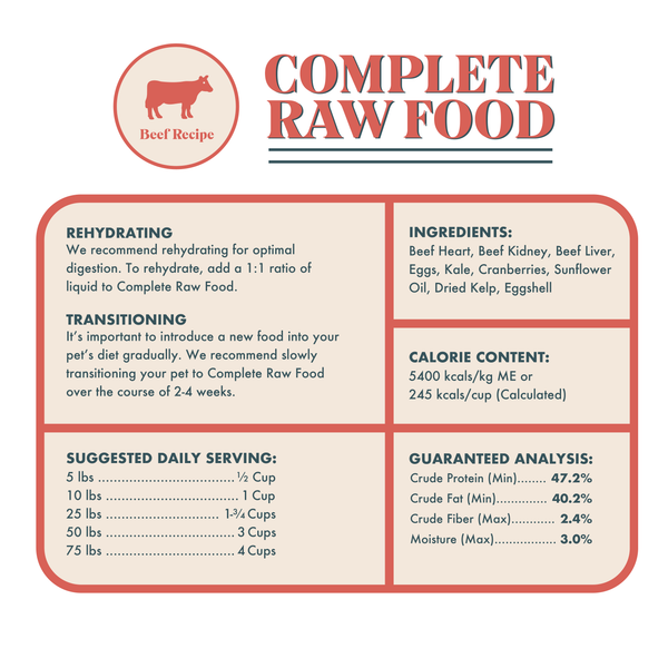 complete raw food- beef