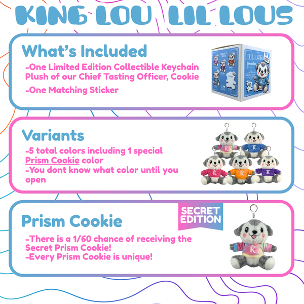 Lil' Lou Limited Edition Plush Collectible Keychain: Founder Series Cookie