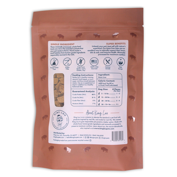 bison liver bites