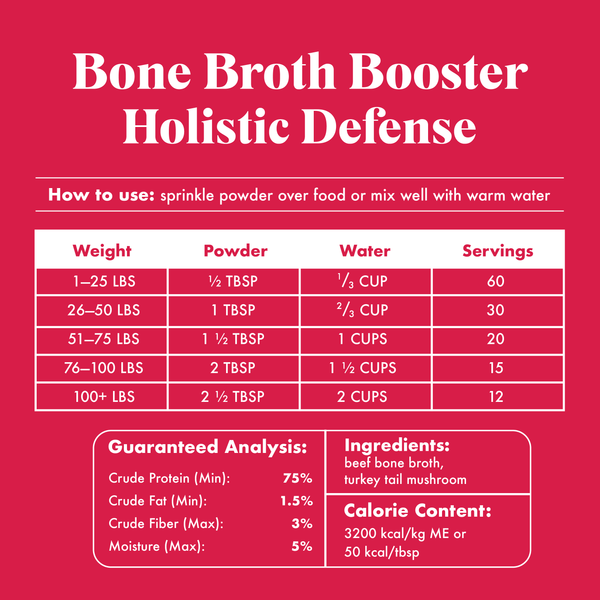 bone broth booster - holistic defense + BK Pets